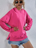 Women's Hoodie Sweatshirt Sports Casual Candy Color Long Sleeve Tops Clothes - Nioor