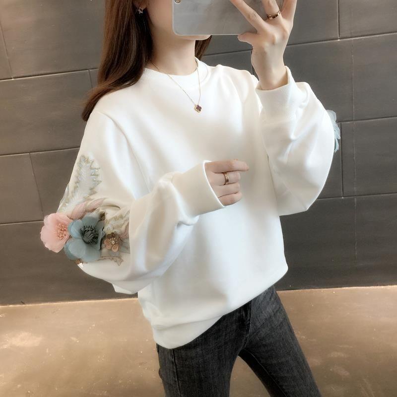 Women's Korean Version Of Loose Long-sleeved Large Size Jacket Female Tops Sweatshirt - Nioor