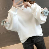 Women's Korean Version Of Loose Long-sleeved Large Size Jacket Female Tops Sweatshirt - Nioor