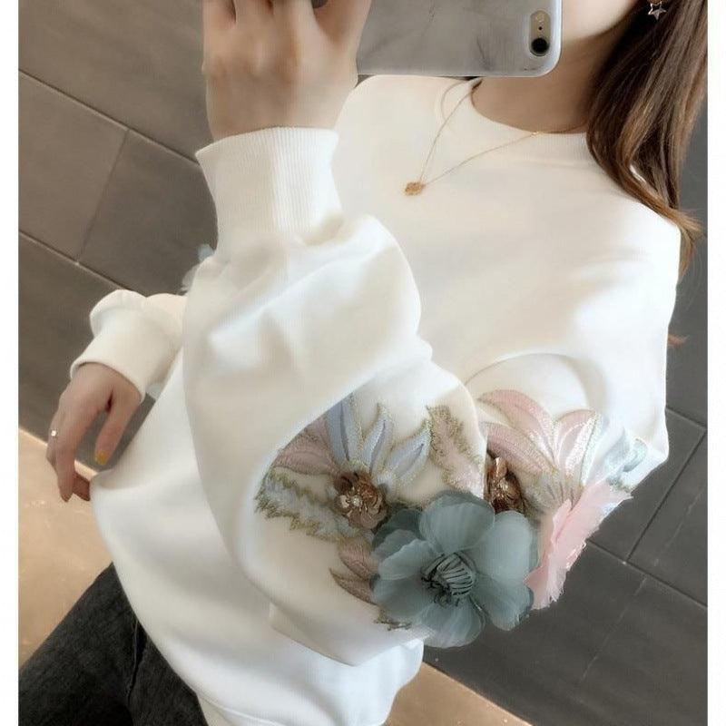 Women's Korean Version Of Loose Long-sleeved Large Size Jacket Female Tops Sweatshirt - Nioor