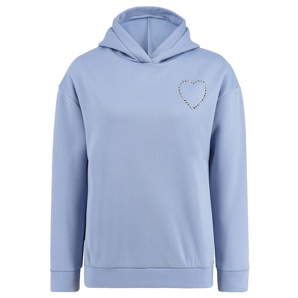 Women's Long-sleeved Pullover Hoodie Love - Nioor