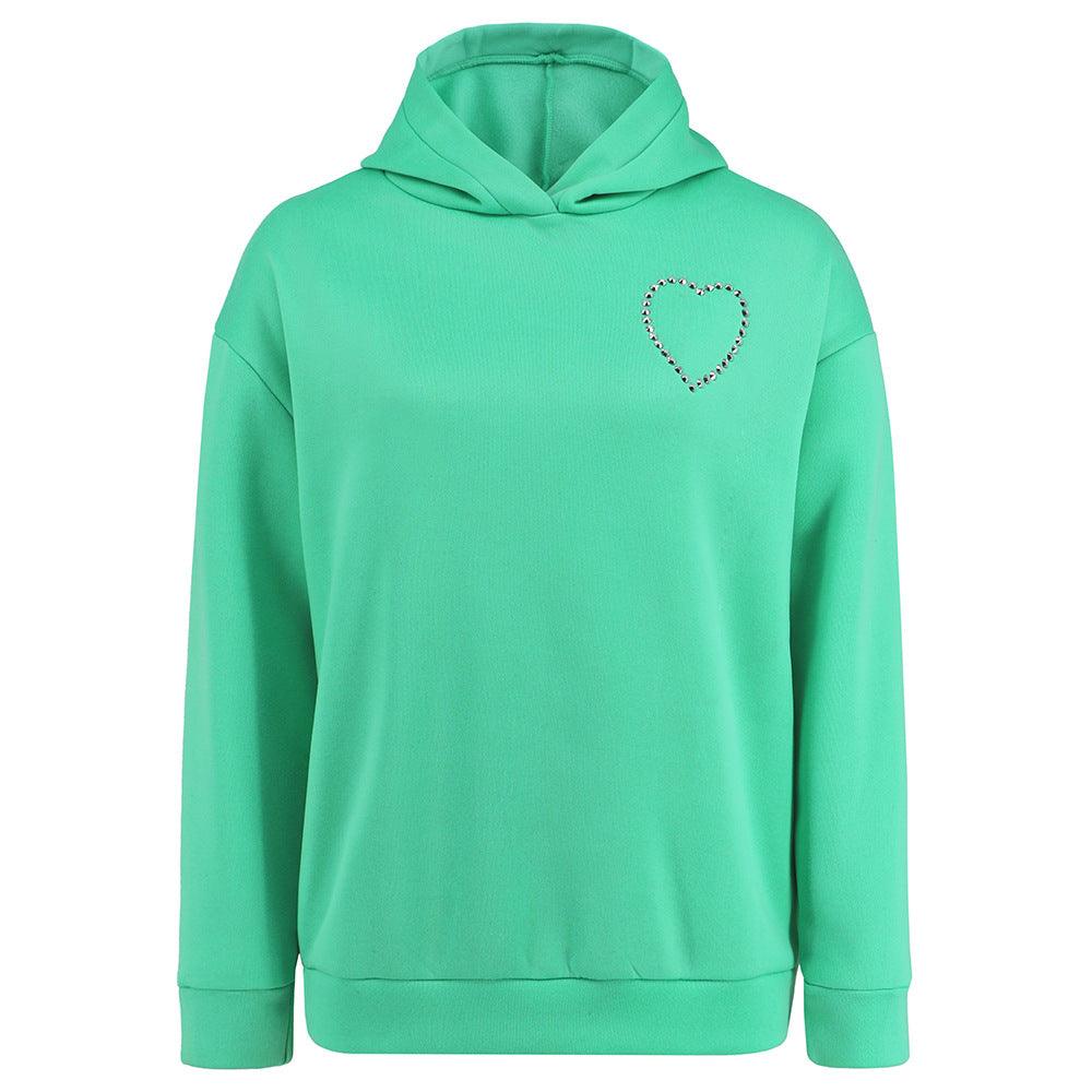 Women's Long-sleeved Pullover Hoodie Love - Nioor