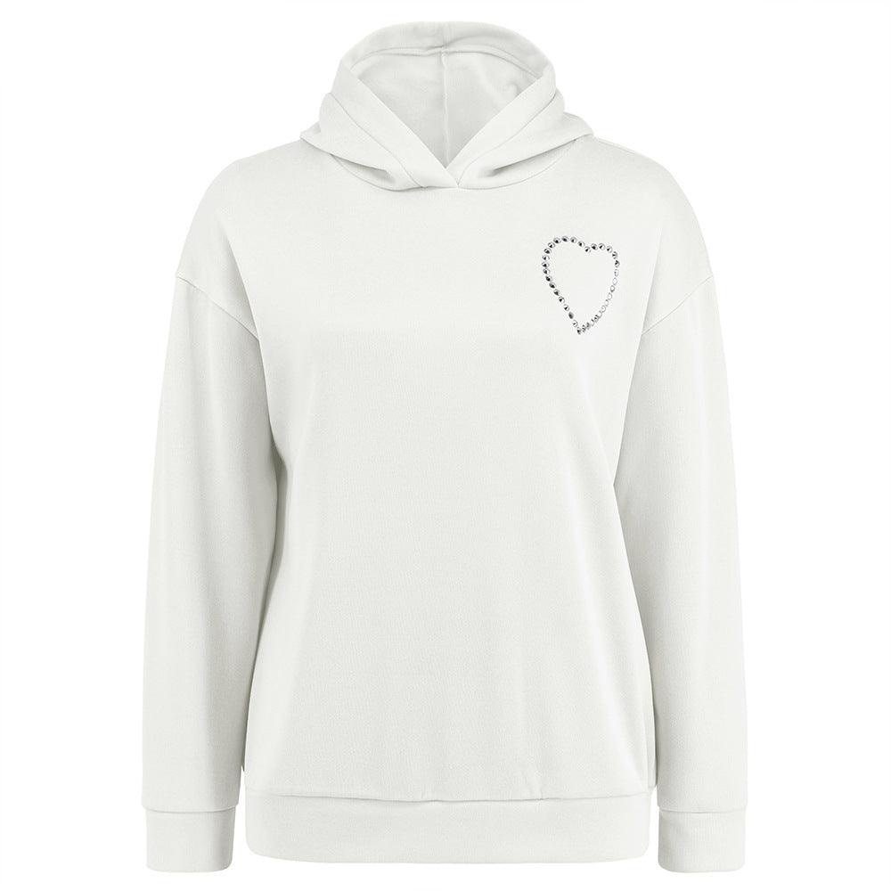 Women's Long-sleeved Pullover Hoodie Love - Nioor