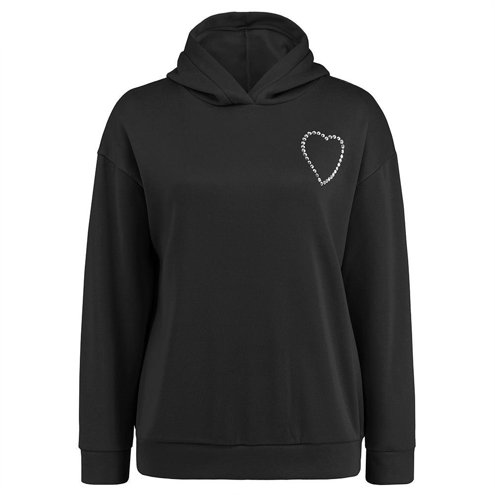 Women's Long-sleeved Pullover Hoodie Love - Nioor