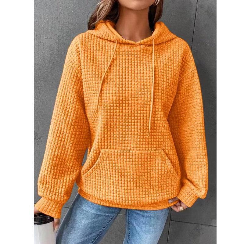 Women's Loose Casual Solid Color Long-sleeved Sweater - Nioor