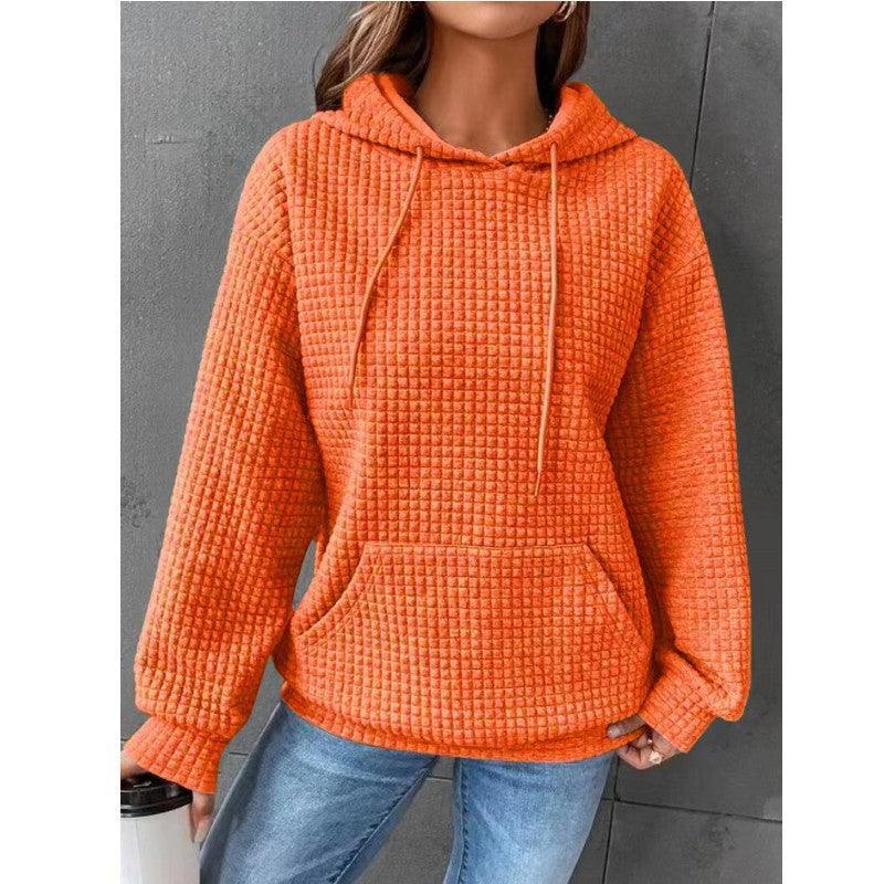 Women's Loose Casual Solid Color Long-sleeved Sweater - Nioor