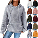 Women's Loose Casual Solid Color Long-sleeved Sweater - Nioor