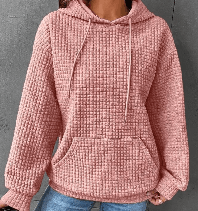 Women's Loose Casual Solid Color Long-sleeved Sweater - Nioor