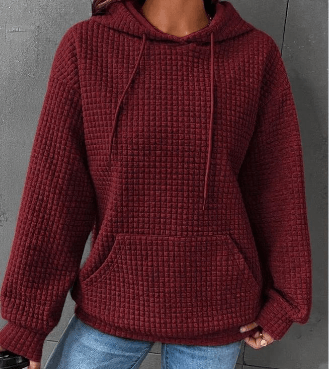 Women's Loose Casual Solid Color Long-sleeved Sweater - Nioor