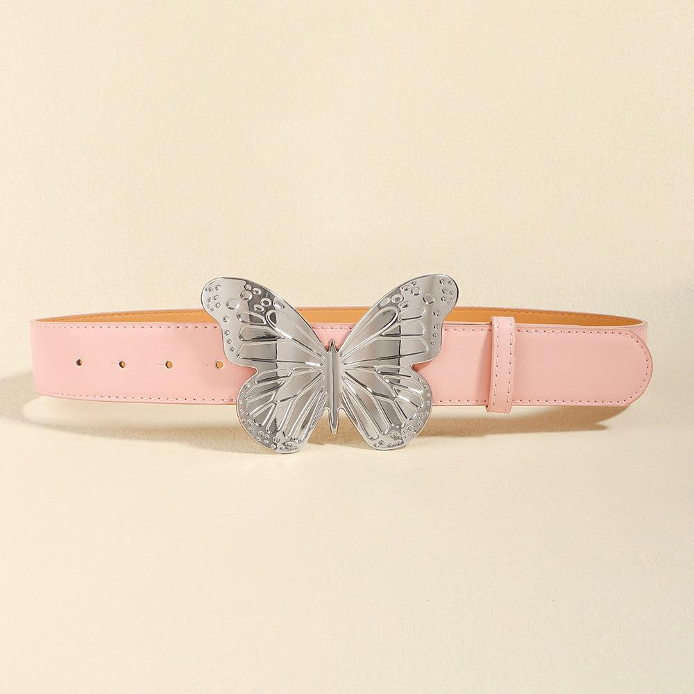 Women's Metal Large Butterfly Belt Simple Vintage Belt Sweet Trend Accessory - Nioor