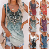 Women's Printed Loose Casual Vest - Nioor