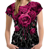 Women's Rose Summer Short Sleeve - Nioor