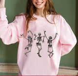 Women's Round Neck Long Sleeved Sweater Halloween - Nioor