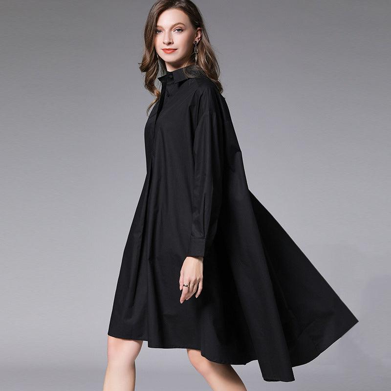 Women's Shirt Dress Loose Fashion - Nioor