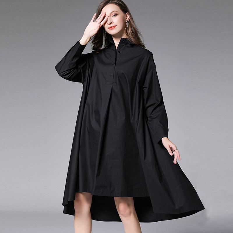 Women's Shirt Dress Loose Fashion - Nioor