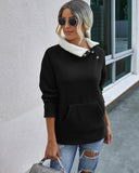 Women's Stitching Plush Comfortable Warm Sweater - Nioor