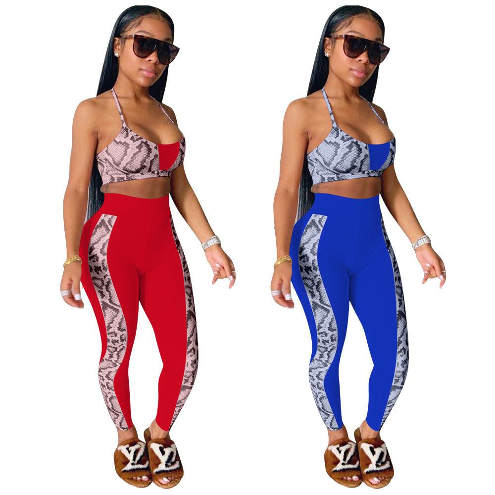 Women's Strap Tube Top Positioning Printing Suit - Nioor