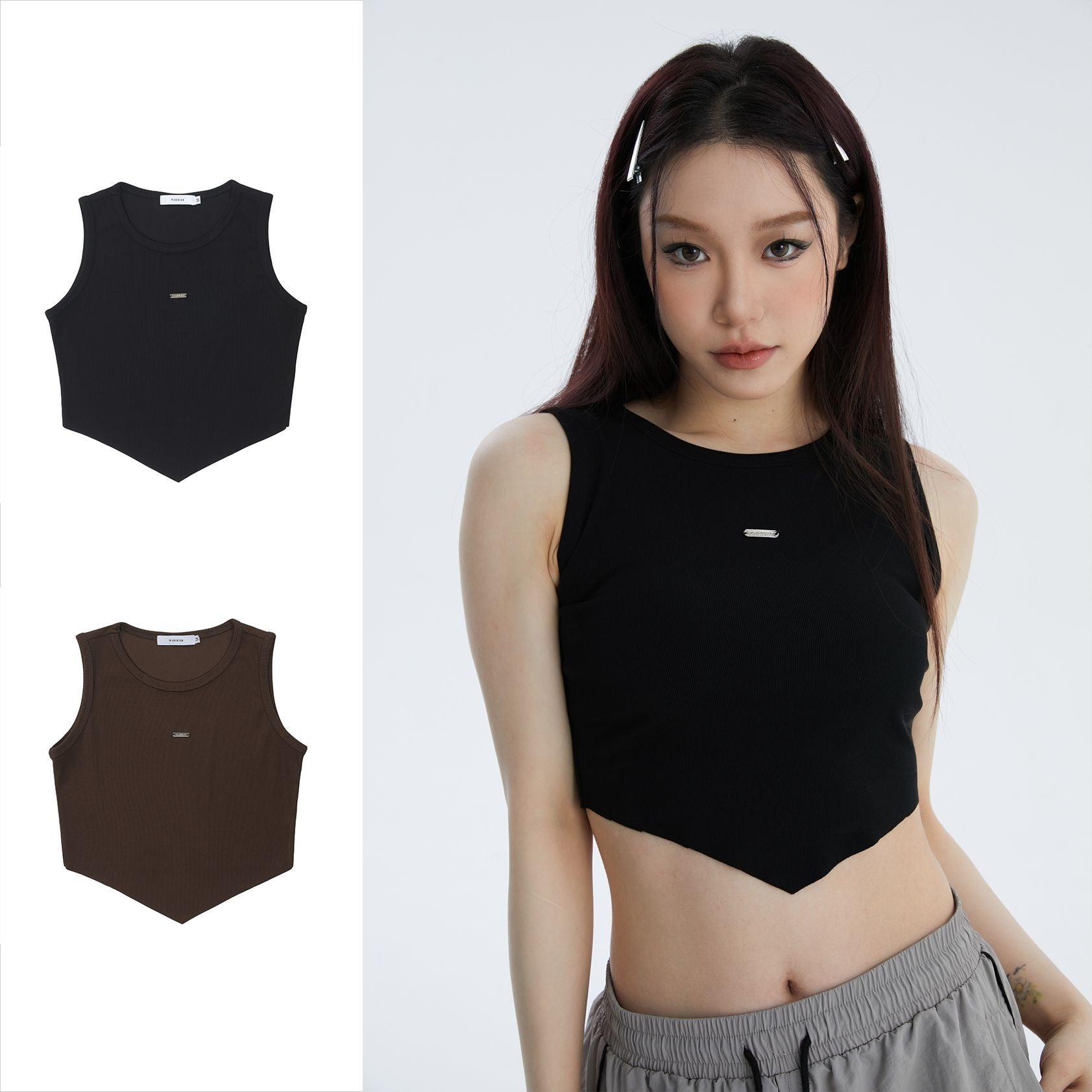 Women's Street Fashion Niche Navel Street Vest T-shirt - Nioor