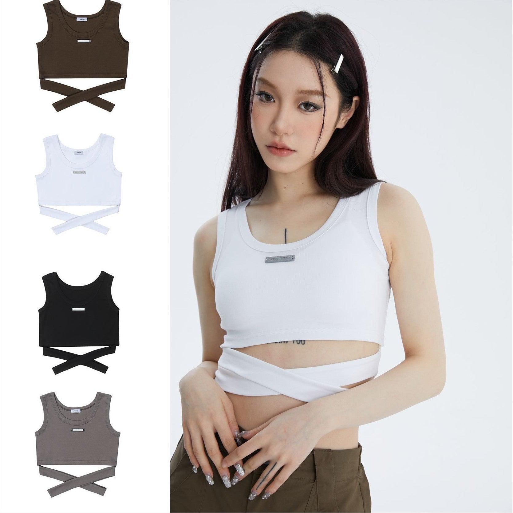 Women's Street Fashion Special-interest Design Short Strap Vest - Nioor