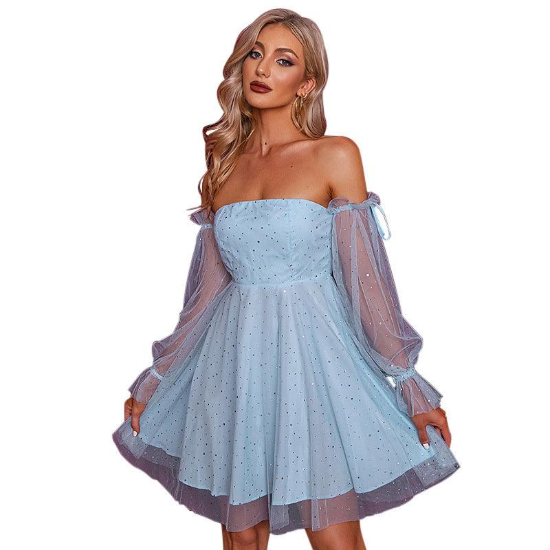 Women's Summer Chest-wrapped Off-shoulder Sweet Princess Dress - Nioor