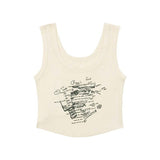 Women's Summer Hot Girl Vintage Letter Print Knitted Vest - Nioor