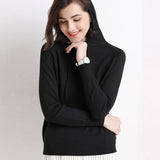 Women's Thin Sweater Hooded Sweater - Nioor