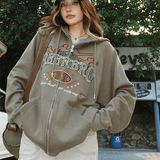 Women's Thin Vintage Hooded Sweatshirt - Nioor