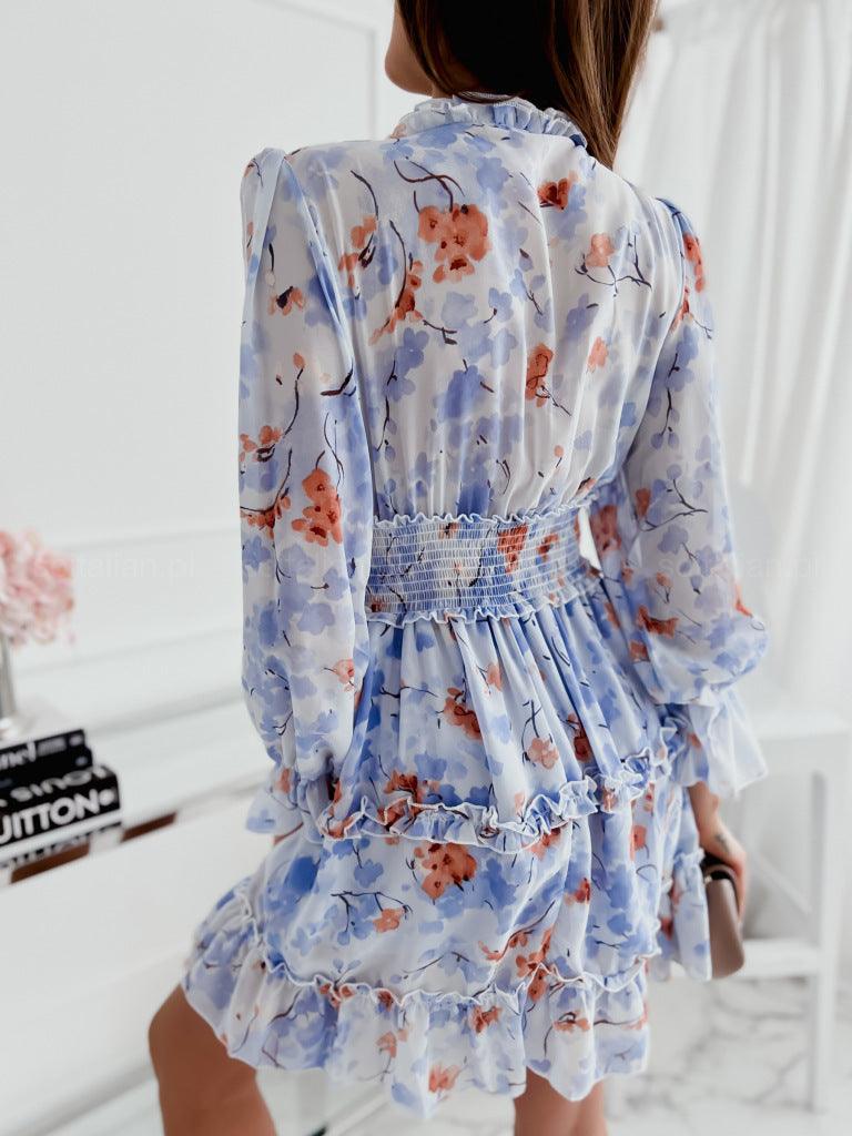 Women's Wear Floral Chiffon Dress Women's Clothing - Nioor