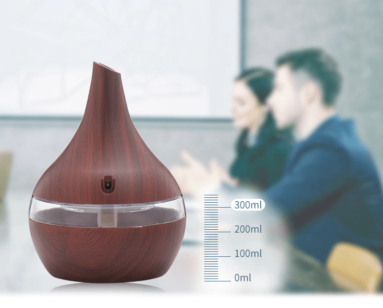 Wood grain tip humidifier air purifier - Nioor