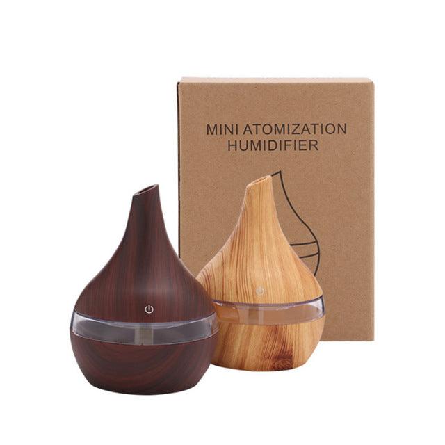 Wood grain tip humidifier air purifier - Nioor