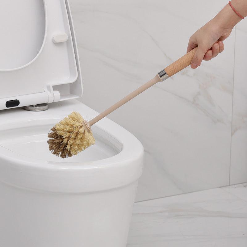 Wooden Household Handle Toilet Brush Cleaning Tools Bathroom Cleaning Brush Kitchen Floor Cleaner Brushes - Nioor