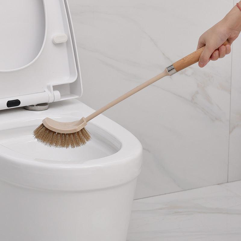 Wooden Household Handle Toilet Brush Cleaning Tools Bathroom Cleaning Brush Kitchen Floor Cleaner Brushes - Nioor