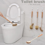 Wooden Household Handle Toilet Brush Cleaning Tools Bathroom Cleaning Brush Kitchen Floor Cleaner Brushes - Nioor