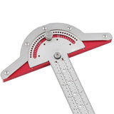 Woodworkers Edge Ruler Protractor Angle Protractor Two Arm Woodworking Ruler Measure Instruments Carpentry Tools - Nioor