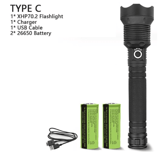 XHP70.2 Powerful Usb Led Flashlight - Nioor