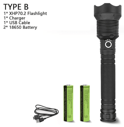 XHP70.2 Powerful Usb Led Flashlight - Nioor