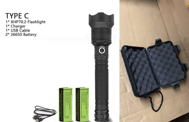 XHP70.2 Powerful Usb Led Flashlight - Nioor