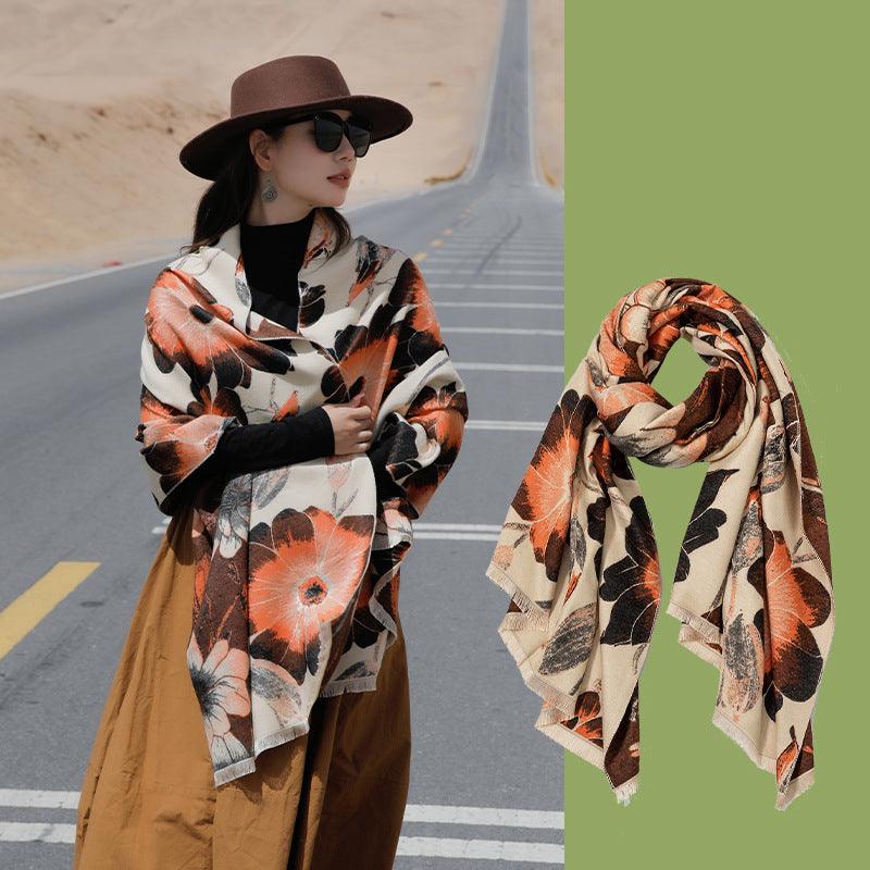 Yunnan Travel Wear Artificial Cashmere Scarf Women - Nioor