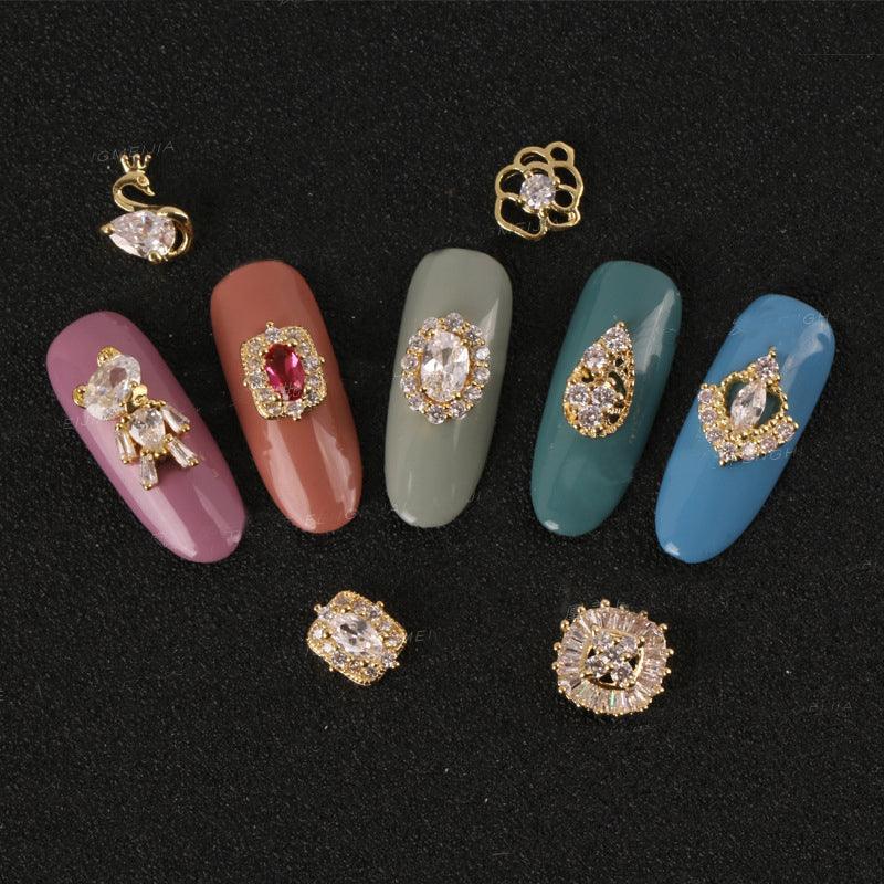 Zircon rhinestone nail decoration - Nioor