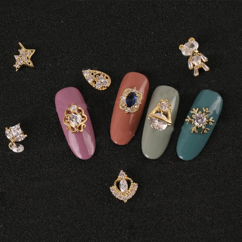 Zircon rhinestone nail decoration - Nioor