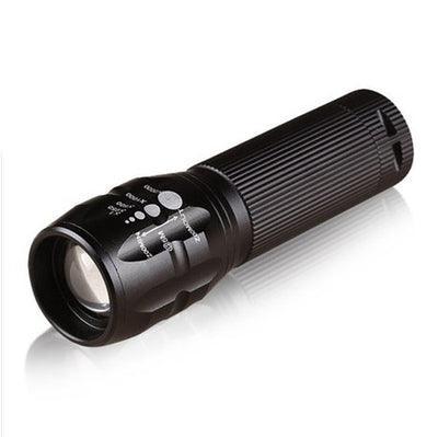 Zoom 3 gear strong light LED flashlight focusing outdoor bike mountain bike lamp 18500 AAA battery - Nioor