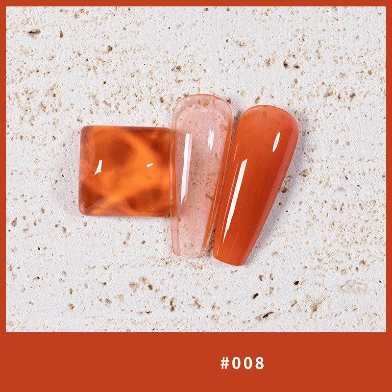 9 Colors Amber Set UV Gel Nail Polish Ice Penetration Soak Off Shining - Nioor