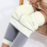 Winter Leggings Warm Thick High Stretch Lamb Cashmere Leggins Skinny Fitness Woman Pants - Nioor