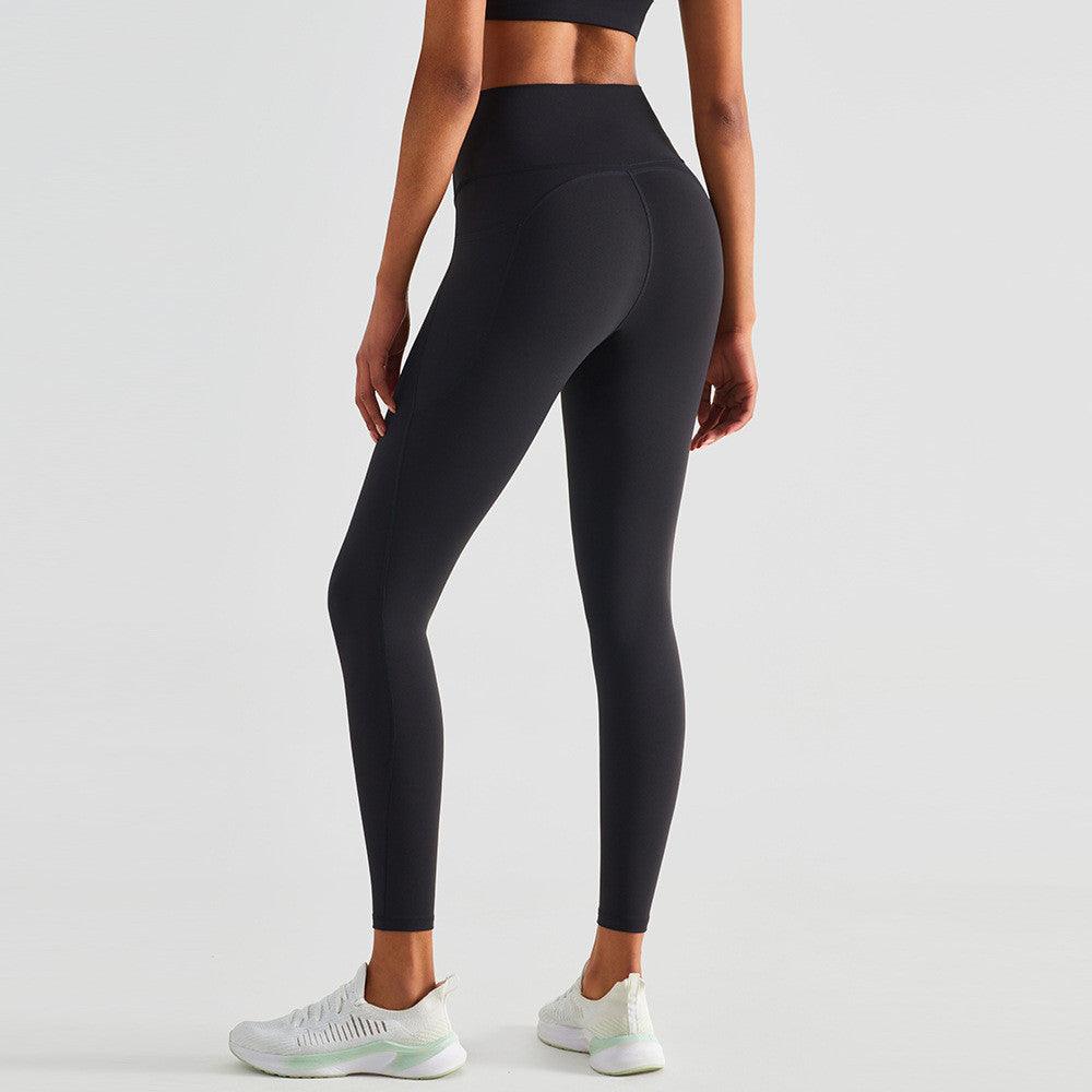 High Waisted Yoga Pants For Women With Naked Butt Lift Peach Running Tight Exercise - Nioor