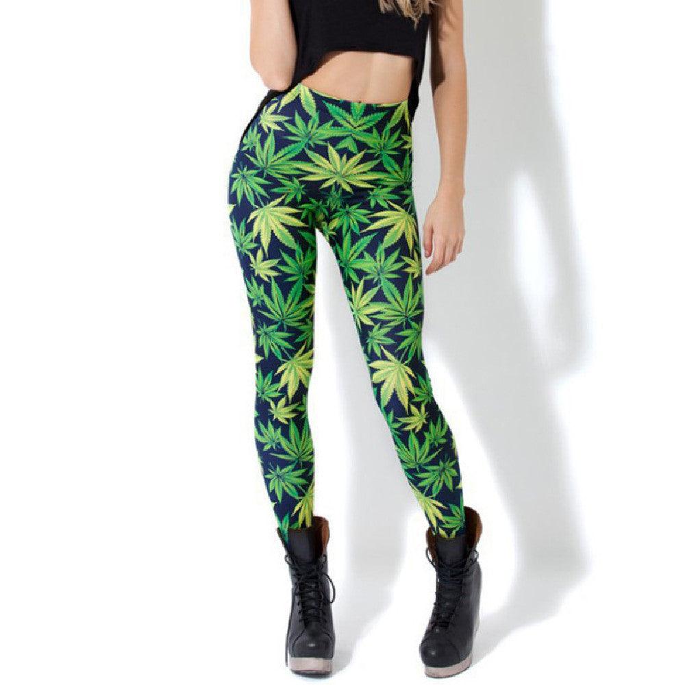 Maple Leaf Sky Digital Printing Pants - Nioor