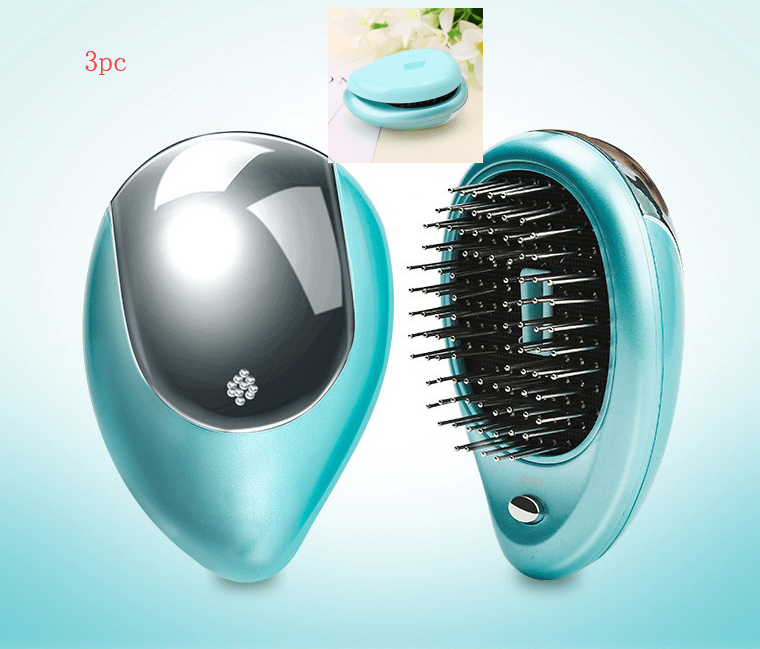 Electric Sound Wave Vibration Magnetic Massage Comb Portable Negative Ion Hair Comb - Nioor