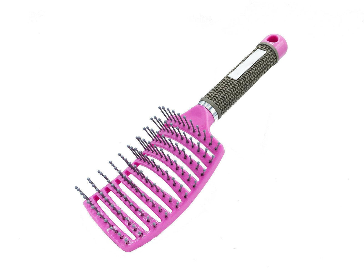 Hair Scalp Massage Brush Anti Static Curved Vented Styling Detangling Brushes Hair Scalp Massage Comb Hairbrush Bristle Nylon Women Wet Curly Detangle Hair Brush For Salon Hairdressing Styling Tools - Nioor