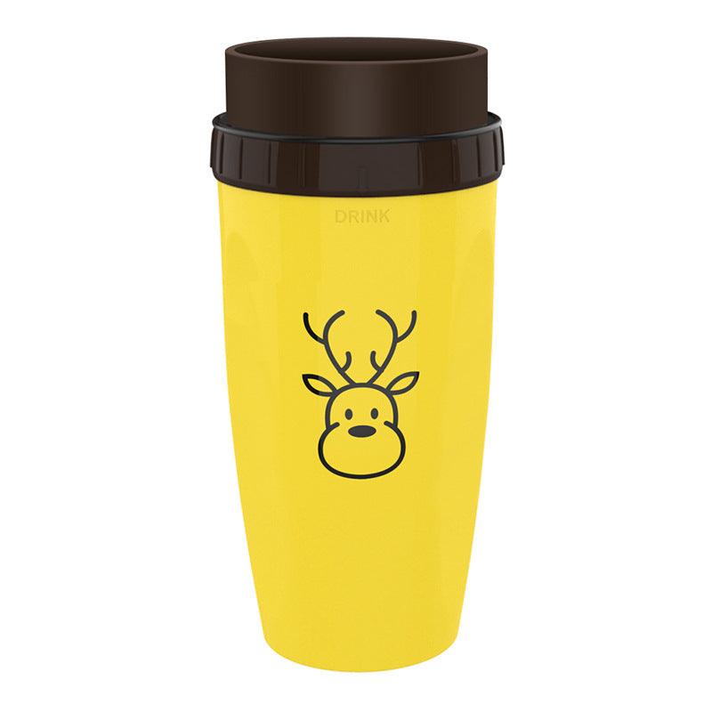 No Cover Twist Cup Travel Portable Cup Double Insulation Tumbler Straw Sippy Water Bottles Portable For Children Adults - Nioor