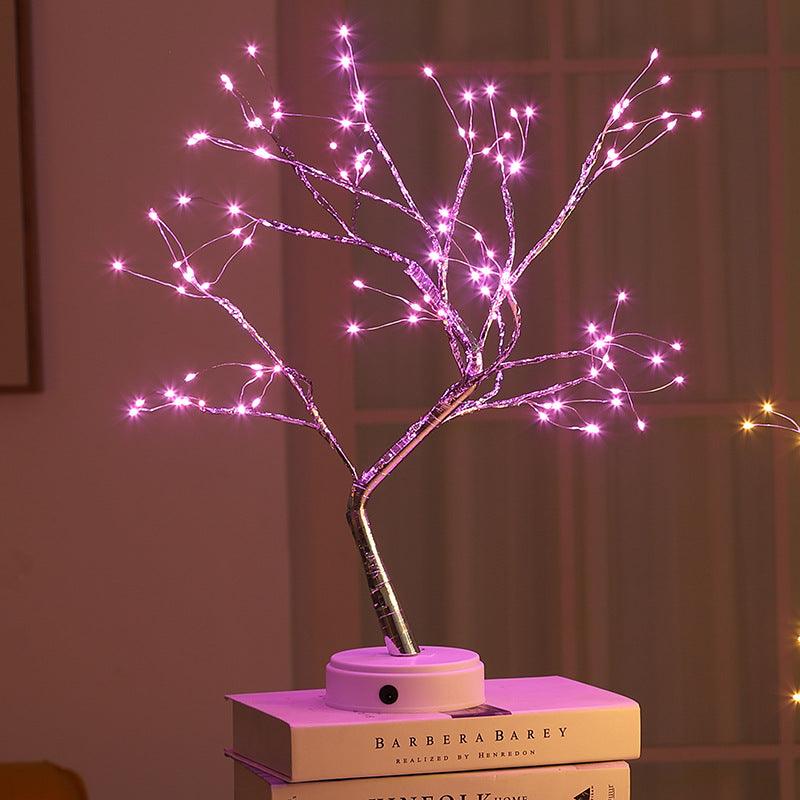 Tree Light Touch Switch Pearl Star Night Light - Nioor