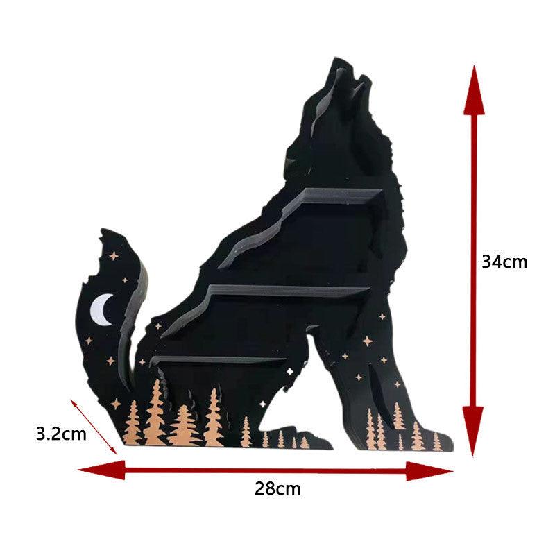 Wolf Crystal Home Items Storage Rack Ornament - Nioor